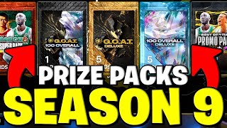 SEASON 9 Prize Pack Opening for GOAT amp 100 Overall Pull [upl. by Boonie801]