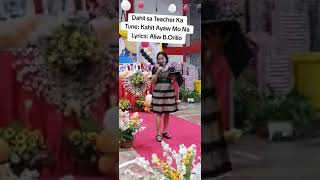 Dahil sa Teacher Ka Tune Kahit Ayaw Mo na Lyrics by Aliw BOrillo [upl. by Airekahs603]