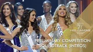 SOUNDTRACK 71st Miss Universe Preliminary Introduction Music [upl. by Donnelly]