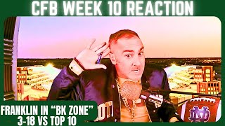 Week 10 CFB REACTION☘️Penn St Fails vs OSU What Results HelpHurt Notre Dame [upl. by Delora]