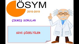 SIVI ÇÖZELTİLER ÖSYM ÇIKMIŞ SORULAR20102019 [upl. by Gail]