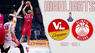 Pesaro  Olimpia Milano Gara 4 Highlights [upl. by Irrehs50]