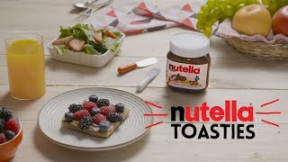 Nutella Toasties  Nutella Breakfast Recipes [upl. by Thoma685]