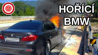 Viník ujel od nehody hořící BMW a chodci mi skočili do silnice  Perly ze silnic 62 [upl. by Panther617]