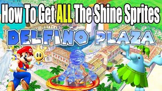 Super Mario Sunshine  Ultimate Guide to Delfino Plaza Shine Sprites [upl. by Nela179]