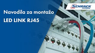 Navodila za montažo LED LINK RJ45 konektor  Schrack Technik [upl. by Ck]