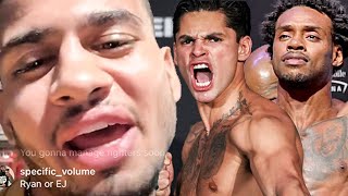 Rolly Romero REACTS to Ryan Garcia ANNOUNCING Errol Spence FIGHT NEXT at 154 after DISRESPECTING Him [upl. by Giusto]