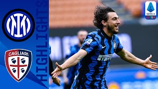 Inter 10 Cagliari  Darmain’s Late Goal Takes Inter a Step Closer to the Title  Serie A TIM [upl. by Yelsehc]