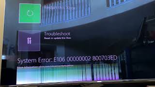 Xbox one error fix  E106 Xbox one hard drive startup error fix solution  tech videos [upl. by Etteinotna]