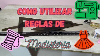 Omaira tvDIY te enseño usos de las reglas de modisteríatrazo pantalón en un solo vistazo [upl. by Dnomar921]