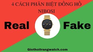 Phân Biệt Đồng Hồ NIBOSI 1985 Chính Hãng Và Fake [upl. by Rurik]