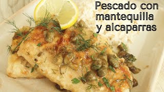 Pescado en Salsa de Alcaparras Mantequilla y Limón 🐟🍋 [upl. by Antonino]