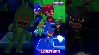 PJ Masks  Owlette 🆚 CatBoy 🆚 Gekko X Dance Song Tiles Hop EDM Rush shorts [upl. by Schott]