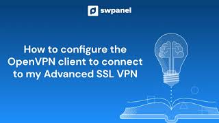 How to configure the OPENVPN client to connect to my Advanced SSL VPN [upl. by Oralle]