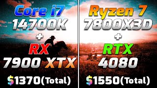 Core i7 14700K  RX 7900 XTX vs Ryzen 7 7800X3D  RTX 4080  PC Gameplay Benchmark Tested [upl. by Tullusus]