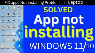 Laptop me koi bhi app install nahi ho raha hai  Computer mein software install nahi ho raha hai [upl. by Ahseki]