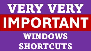 Windows Tips Win Your Time with Shortcuts  Part 1 in Telugu [upl. by Aihsyn]