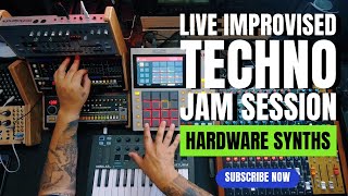 Live Improvised Techno Jam Session [upl. by Enimisaj]