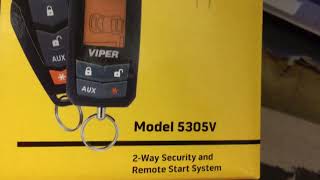 viper 5305v remote start alarm SmartStart smartphone control [upl. by Donell]