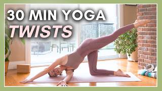 30 min Intermediate Vinyasa Flow  SPINAL TWISTS [upl. by Zealand]