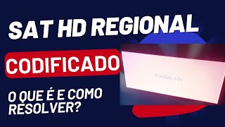 Receptor do Sat HD regional com canal codificado como resolver [upl. by Rema]