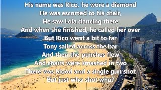 Copacabana  Barry Manilow  Lyrics [upl. by Yreffoeg]