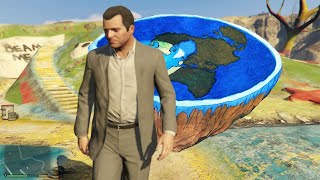 Achei o Mapa da Terraplana no GTA 5 [upl. by Urissa]