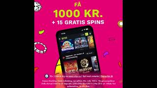 Få 1000 kr i Velkomstbonus  15 Gratis Spins casino danmark [upl. by Yvonne428]