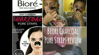 Biore Charcoal Nose Strips Review [upl. by Leontine969]