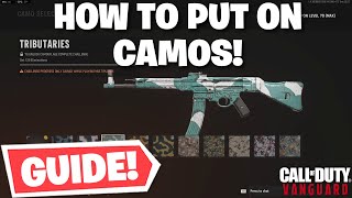 Vanguard  How To Equip Weapon Camos [upl. by Ricard]