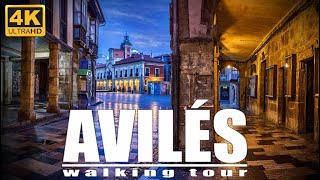 🇪🇸4K AVILÉS Walking Tour  Hidden gem of northern Spain  Asturias  spain españa 4kvideo [upl. by Nitsir534]