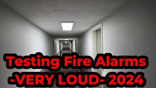 Fire Alarm Testing Very Loud 2024 [upl. by Leirbag]