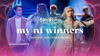 Eurovision 2022 My National Finals Winners NF Season [upl. by Jolanta879]