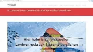 NischenseitenAnalyse Video 15  lawinenrucksackvergleichcom [upl. by Naig]