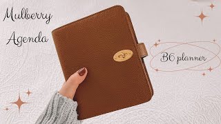 Mulberry Agenda Unboxing and Setup B6 Planner [upl. by Kcin309]