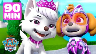 PAW Patrol Stops Sweetie the Royal Pup w Skye  90 Minute Compilation  Shimmer and Shine [upl. by Galina450]