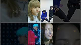 Lisa 💗 vs Bts 💜 Momoland 💓  Who is favourite  Lisa Jungkook Taehyung Nanusy momoland btsshorts [upl. by Ibbison]