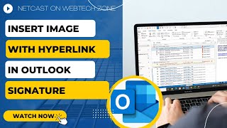 How to Insert Image With Hyperlink in Outlook Signature [upl. by Aliuqat]