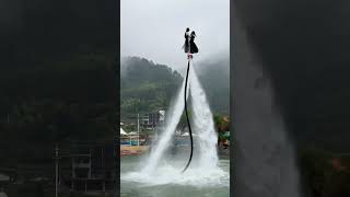 Flyboard montage  water jetpack water world this is to high shorts [upl. by Daugherty]