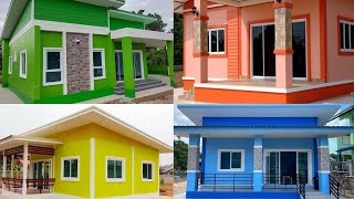 15 IDEIAS DE CORES PARA FACHADAS DE CASAS SIMPLES  Minha Casa Minha Vida 2024  Casas Populares [upl. by Rolyks582]