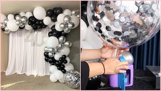 BALLOON GARLAND  DIY  TUTORIAL  HOW TO MAKE CONFETTI STICK TO YOUR BALLOON  CONFETTI BALLOONS [upl. by Hamas]