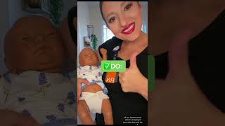 How to care for umbilical cord pregnancy educational nurse howto newmom newborn [upl. by Knuth927]