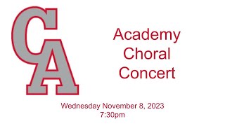 Canandaigua Academy Choral Concert 11823 [upl. by Rosario265]