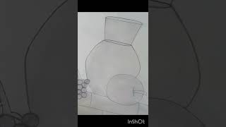 still life vass drawing shading trendingviralshorts [upl. by Nevak]