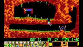 Lemmings PC  Level 1 Just dig [upl. by Ymerej]