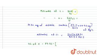 Deildrin an insecticide contains CHCl and O Combustion of 2972 mg of dieldrin gave [upl. by Ahsikel]