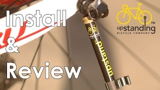 The Upstand  Installation amp Review Carbon Fiber Bike Stand [upl. by Bran318]