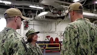 VCNO Visits USS Tripoli LHA 7 [upl. by Eentirb269]