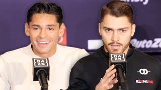 Ryan Garcia vs Oscar Duarte HEATED FINAL PRESS CONFERENCE AND FACE OFF [upl. by Esinwahs]