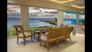 Serene Oceanfront Home in Kapalua Hawaii  Sothebys International Realty [upl. by Waldack]